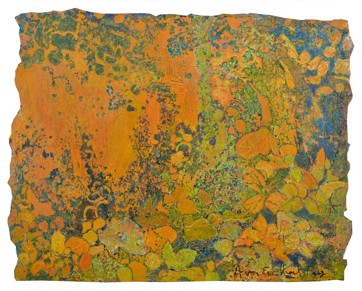 Constellation 2 (38x49 cm) acrylique et pastel sur affiches récurrent, 2013