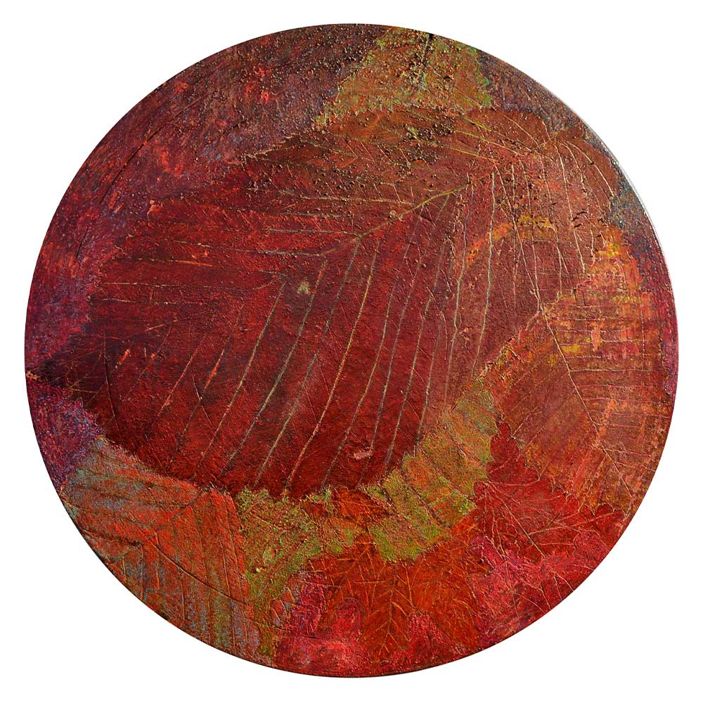 Terre Végétale (70cm de diamètre), huile, 2013